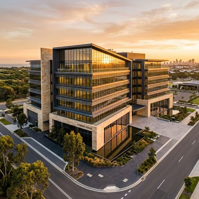 Commercial building exterior