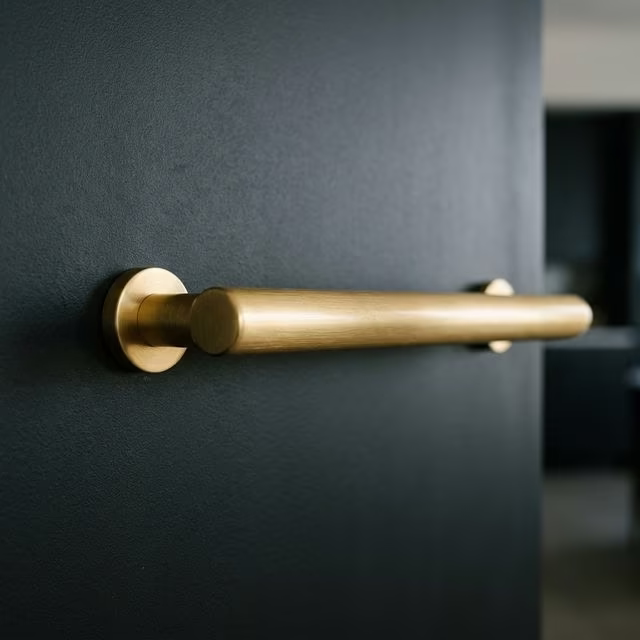 Brass hardware detail